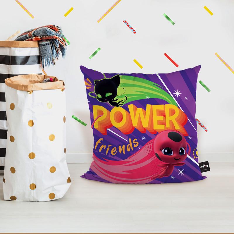 Power Friends Tikki Plagg Throw Pillow By Miraculous