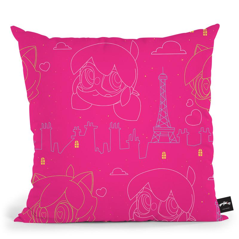 Ladybug Cat Noir Throw Pillow By Miraculous