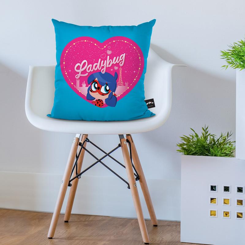Ladybug Heart Throw Pillow By Miraculous