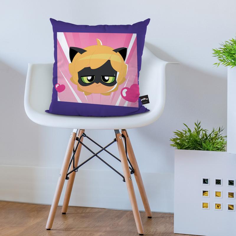 Cat Noir In Love Throw Pillow By Miraculous