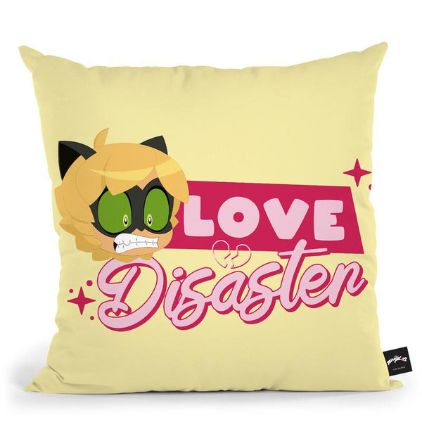 Cat Noir Love Disaster Throw Pillow By Miraculous