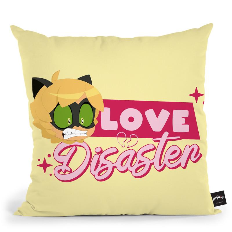 Cat Noir Love Disaster Throw Pillow By Miraculous