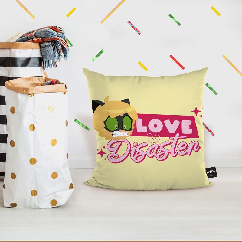 Cat Noir Love Disaster Throw Pillow By Miraculous