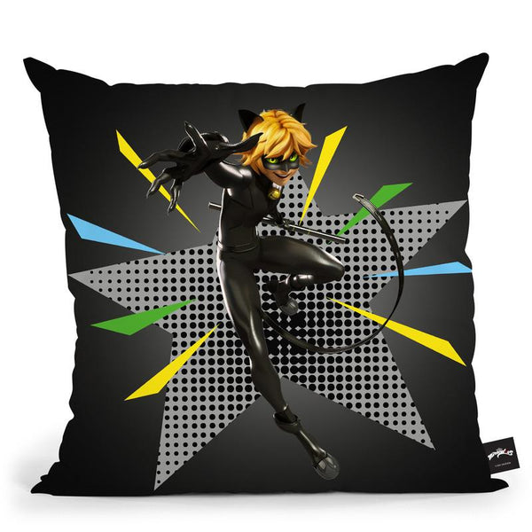 Cat Noir Throw Pillow By Miraculous