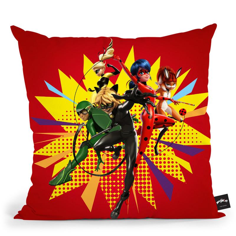Miraculous Team Throw Pillow By Miraculous