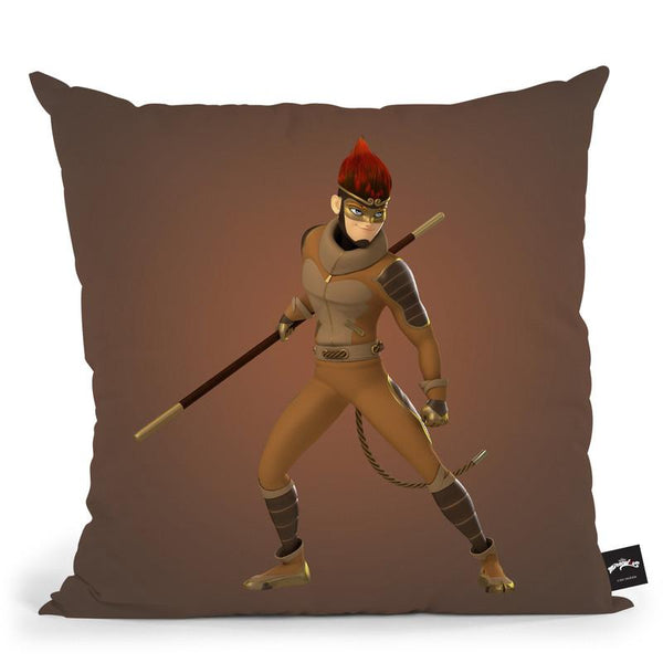 King Monkey Throw Pillow By Miraculous