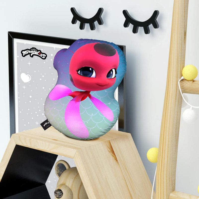 Tikki Aqua Throw Pillow By Miraculous