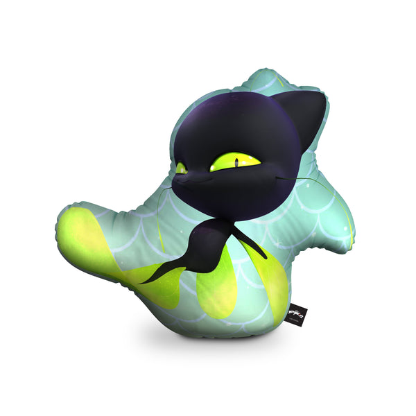 Plagg Aqua Throw Pillow By Miraculous