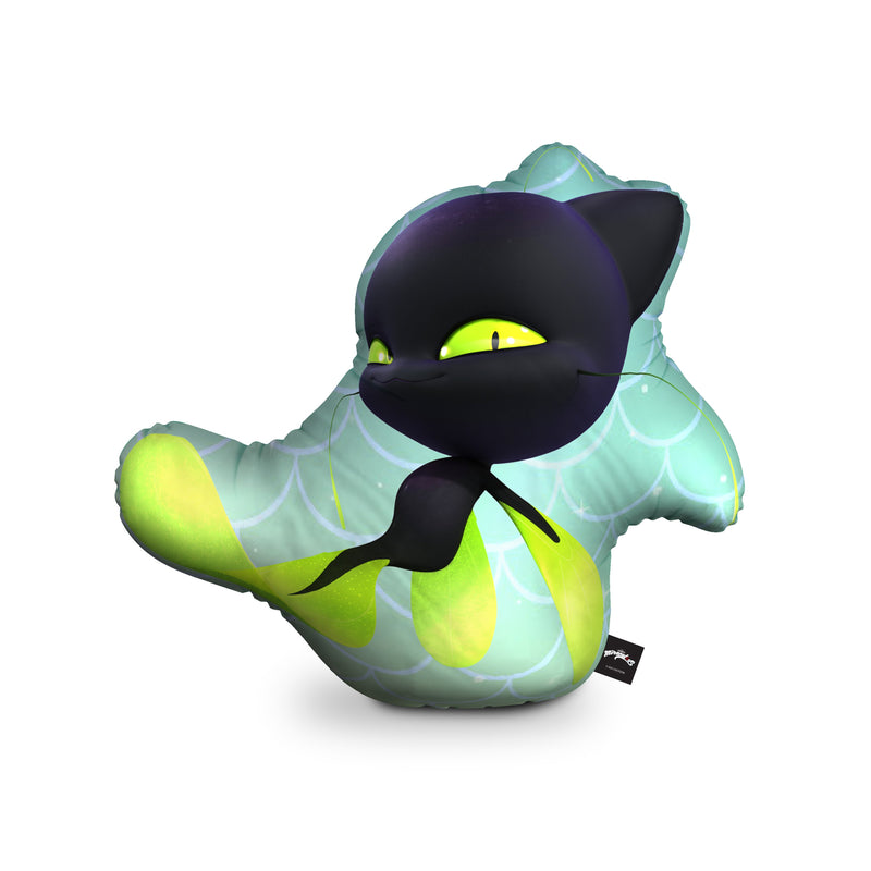 Plagg Aqua Throw Pillow By Miraculous