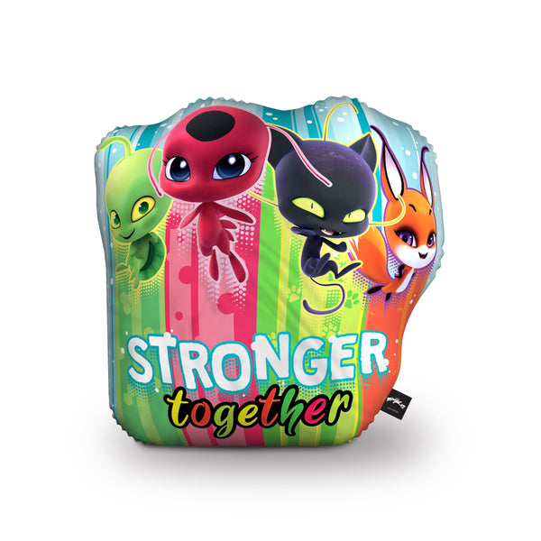 Stronger Together Tikki Plagg Trixx Wayzz I Throw Pillow By Miraculous
