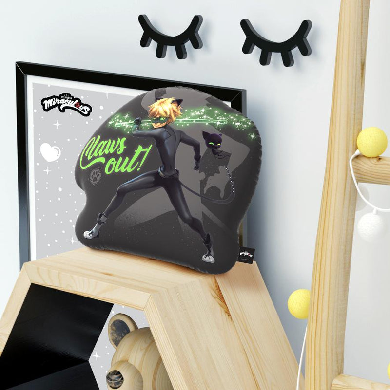 Claws Out Cat Noir Throw Pillow By Miraculous