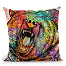 Grizzly Throw Pillow By Dean Russo