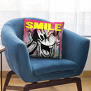Smiling Goofy Art Throw Pillow by Stevie Chow