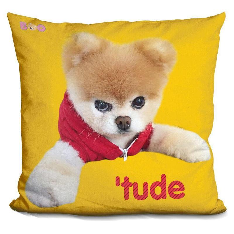 Boo Tude Throw Pillow