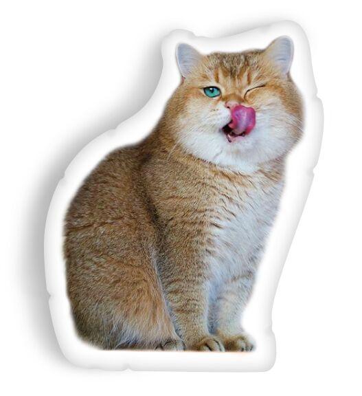 Hosico Winkingaped Throw Pillow
